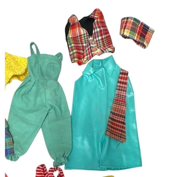 Vintage Barbie Doll Size Clothes Spring and Summer Dresses Jumpsuit Skirts - Picture 5 of 5